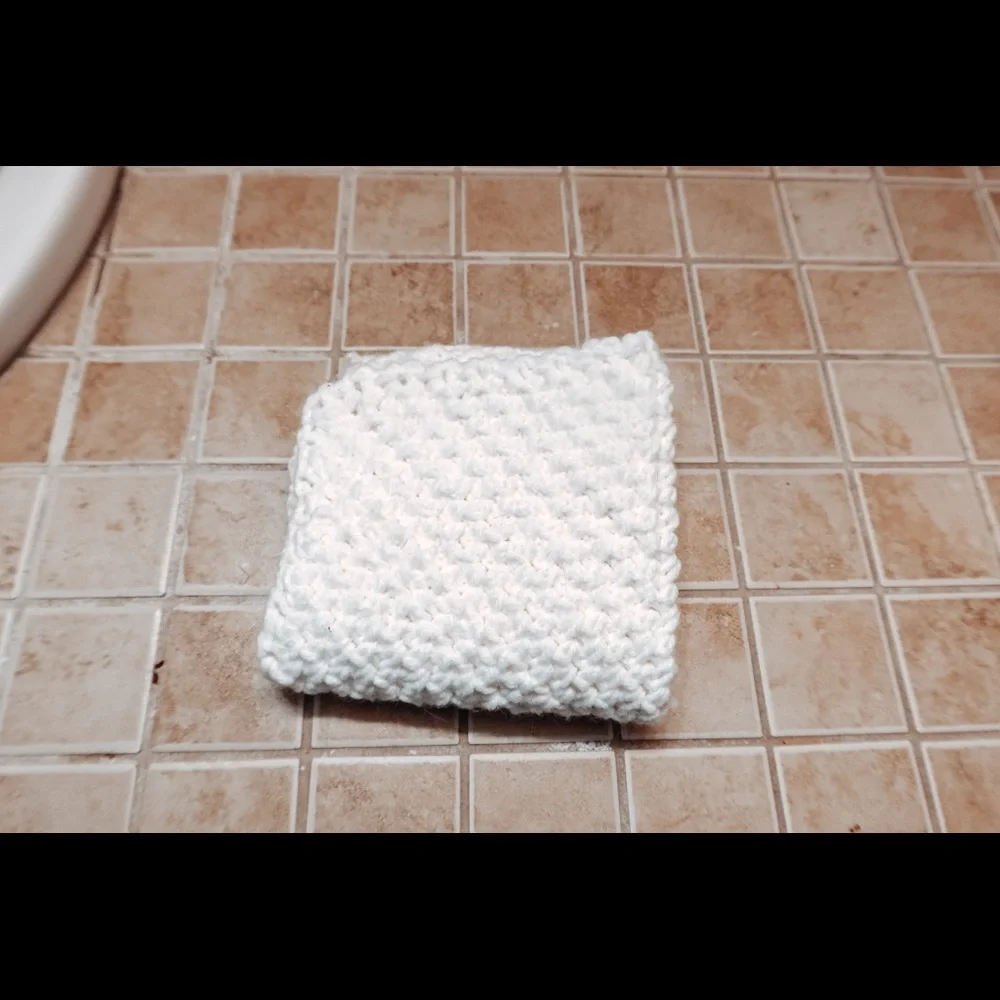100% Cotton Kitchen/Bath Washcloth Hand Crocheted